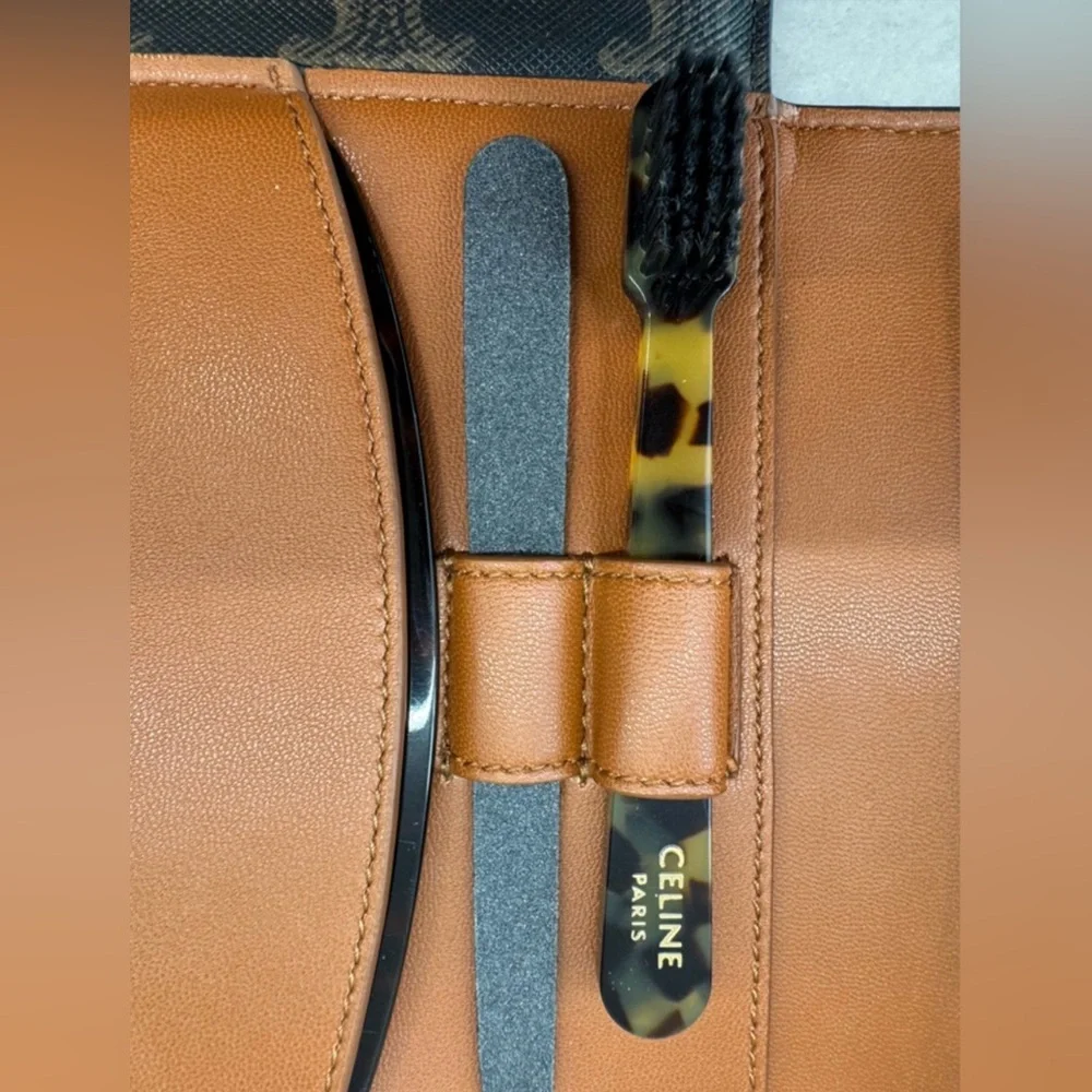 Celine Triomphe Logo Travel Kit - Picture 4 of 13